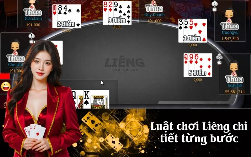 Luật chơi Liêng chi tiết từng bước